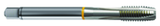 16193 2B 3-Flute Cobalt Yellow Ring Spiral Point Plug Tap-Bright - USA Tool & Supply