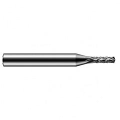 End Mills for Composites - 0.1250″ (1/8″) Cutter Diameter × 0.3750″ (3/8″) Length of Cut × 140° included Carbide Diamond Cut End Mill, 8 RH Teeth, 10 LH Teeth - USA Tool & Supply