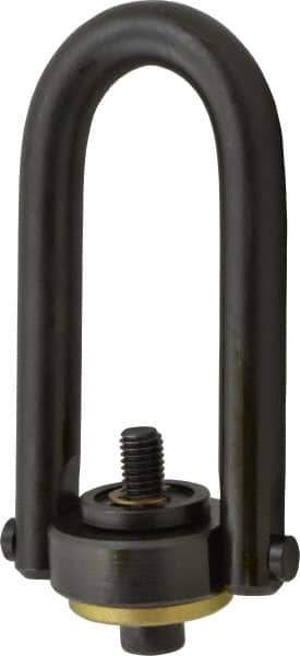 Jergens - 2,500 Lb Load Capacity Safety Engineered Center Pull Hoist Ring - 28 Ft/Lb Torque, 1/2 - 13 Thread, Alloy Steel - USA Tool & Supply