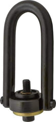 Jergens - 2,500 Lb Load Capacity Safety Engineered Center Pull Hoist Ring - 28 Ft/Lb Torque, 1/2 - 13 Thread, Alloy Steel - USA Tool & Supply