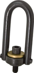 Jergens - 4,000 Lb Load Capacity Safety Engineered Center Pull Hoist Ring - 60 Ft/Lb Torque, 5/8 - 11 Thread, Alloy Steel - USA Tool & Supply