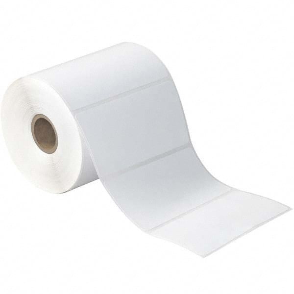 Value Collection - Pack of 12 Rolls, 500 Labels per Roll, 4" x 3" White Paper Thermal Labels - USA Tool & Supply