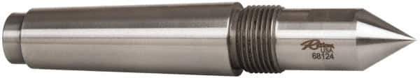 Riten - 1" Head Diam, Steel Long Point Solid Dead Center - 4MT Morse Taper, 1" Point Diam, 2-1/4" Point Length - USA Tool & Supply