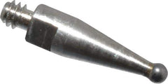 Mitutoyo - 1mm Ball Diam, Steel, Ball Test Indicator Contact Point - 8.5mm Contact Point Length, Use with Mitutoyo 513 Series Dial Test Indicators - USA Tool & Supply