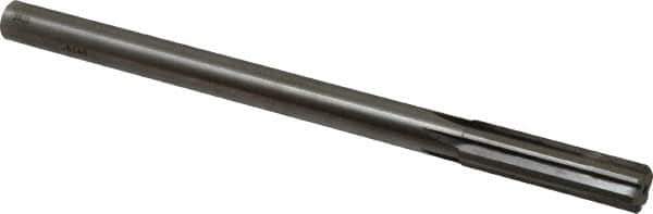 Made in USA - 0.614" Carbide-Tipped 6 Flute Chucking Reamer - Straight Flute, 9/16" Straight Shank, 2-1/4" Flute Length, 9" OAL - USA Tool & Supply