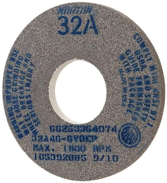 Norton - 14" Diam x 5" Hole x 1" Thick, G Hardness, 46 Grit Surface Grinding Wheel - Aluminum Oxide, Type 1, Coarse Grade, 1,800 Max RPM, Vitrified Bond, No Recess - USA Tool & Supply