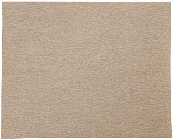 Norton - 220 Grit, Aluminum Oxide Sanding Sheet - 11" Long x 9" Wide, Very Fine Grade, A Weighted Paper Backing - USA Tool & Supply