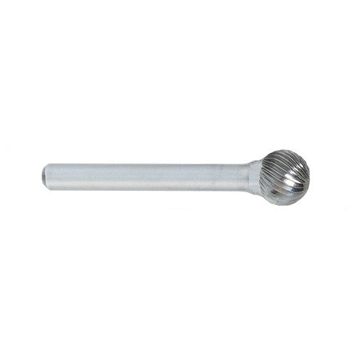 ‎SD-11 -1/8 × 1/8 LOC × 1/4 Shank × 2 OAL Ball Shape Carbide Medium Right Hand Spiral Burr - USA Tool & Supply