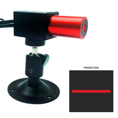 LED Line & Shape Projectors; Led Color: Red; Shape: Line; Maximum Projection: 10 ft; Mounting Location: Multiple; Wattage: 20 mW; Voltage: 5V DC; Length: 25.0000; Width: 25.000; Height: 70 mm