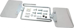 Baldor - Polycarbonate Flat Unlighted Eye Shield - 4" Wide x 6" Long x 1/8" Thick, Direct Mount Base - USA Tool & Supply