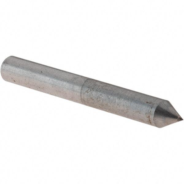 Norton - 1" Long x 3/16" Shank Diam Single Point Diamond Dresser - 60° Included Angle - USA Tool & Supply