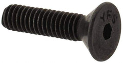 Value Collection - #4-48 UNF Hex Socket Drive, Flat Screw - Alloy Steel, Black Oxide Finish, Fully Threaded, 1/2" OAL - USA Tool & Supply