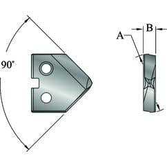 3/4 SUP COB TIALN 1 T-A INSERT - USA Tool & Supply