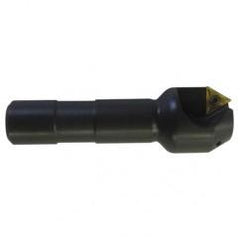 60° Point- 0.212" Min- 0.5" SH- Indexable Countersink & Chamfering Tool - USA Tool & Supply