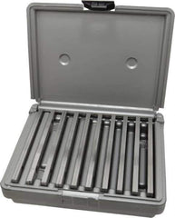 Fowler - 20 Piece, 6 Inch Long x 1/8 Inch Thick, Alloy Steel Thin Parallel Set - 1/2 to 1-5/8 Inch High, 52-58 RC Hardness - USA Tool & Supply