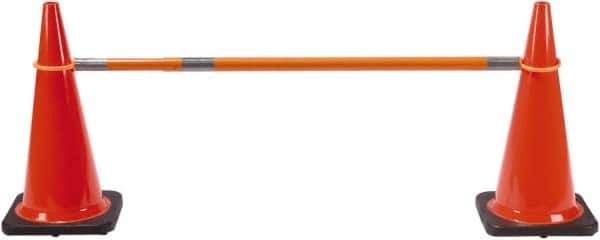 PRO-SAFE - 2" High Polypropylene Cone Bar - 3 Lb, Orange - USA Tool & Supply