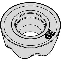 Kennametal - RPET43 LE Grade KC725M Carbide Milling Insert - TiN/TiCN/TiN Finish, 0.188" Thick, 1/2" Inscribed Circle - USA Tool & Supply