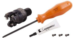 Kennametal - 1-1/4" Cutting Diam, 1-1/4" Max Depth of Cut, Modular Connection Indexable Copy End Mill - 4 Inserts, RP.T 43.. Insert, KSRM Toolholder, Through Coolant - USA Tool & Supply