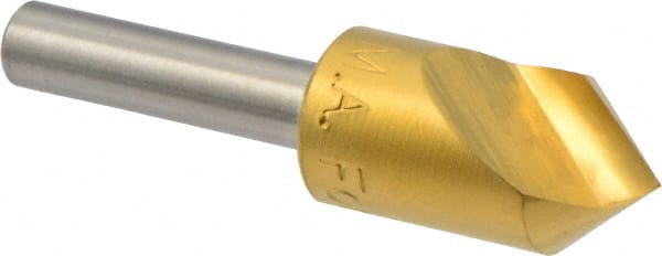 M.A. Ford - 1/2" Head Diam, 1/4" Shank Diam, 1 Flute 82° High Speed Steel Countersink - USA Tool & Supply