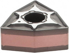 Iscar - WNMG331 M3M Grade IC6015 Carbide Turning Insert - TiCN/Al2O3/TiN Finish, 80° Trigon, 3/8" Inscr Circle, 3/16" Thick, 1/64" Corner Radius - USA Tool & Supply