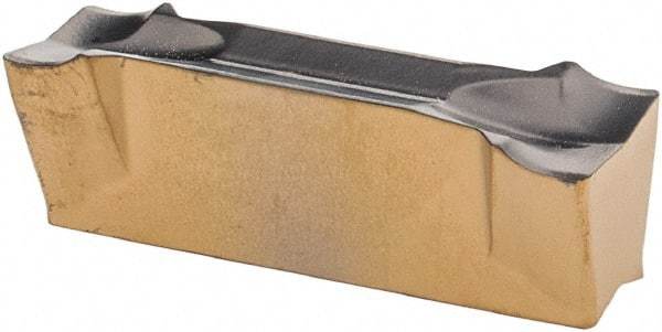 Iscar - DGN5003 J IC830 Grade, 0.197" Cutting Width, Carbide Cutoff Insert - 0° Neutral Lead Angle, 0.012" Cnr Rad, TiAlN Coated, Double End - USA Tool & Supply