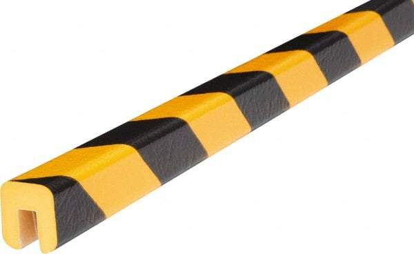 PRO-SAFE - Polyurethane Foam Type G Edge Guard - Yellow/Black, 1" High Side - USA Tool & Supply