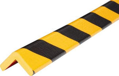 PRO-SAFE - Polyurethane Foam Type E Corner Guard - Yellow/Black, 1" High Side - USA Tool & Supply