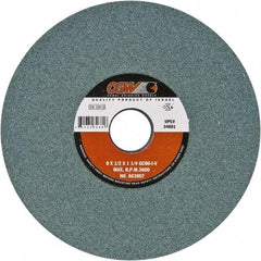 Camel Grinding Wheels - 8" Diam x 1-1/4" Hole x 1/4" Thick, I Hardness, 80 Grit Surface Grinding Wheel - Silicon Carbide, Type 1, Fine Grade, Vitrified Bond, No Recess - USA Tool & Supply