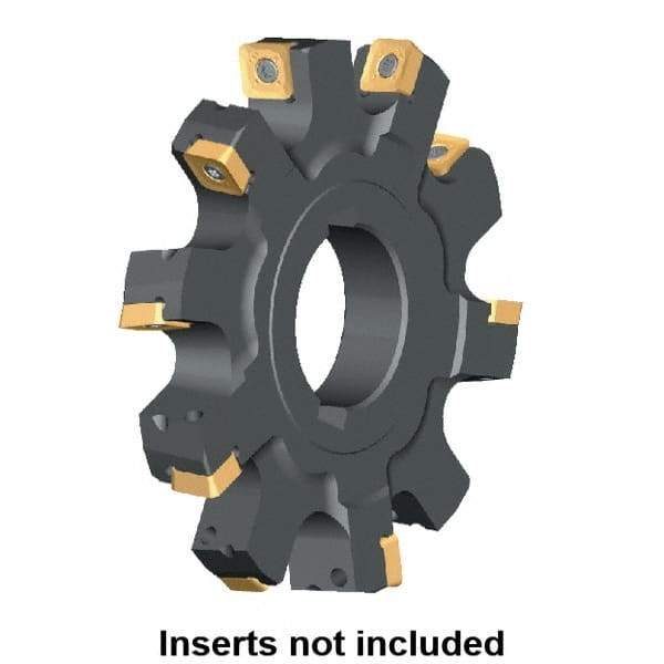 Kennametal - Arbor Hole Connection, 0.6232" Cutting Width, 2.054" Depth of Cut, 160mm Cutter Diam, 1.5748" Hole Diam, 12 Tooth Indexable Slotting Cutter - KSSS Toolholder, SP.T 10T3.. Insert, Neutral Cutting Direction - USA Tool & Supply