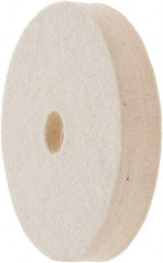 Value Collection - 3" Diam x 1/2" Thick Unmounted Buffing Wheel - 1 Ply, Polishing Wheel, 1/2" Arbor Hole, Medium Density - USA Tool & Supply