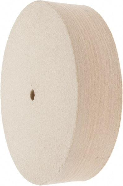 Value Collection - 8" Diam x 2" Thick Unmounted Buffing Wheel - 1 Ply, Polishing Wheel, 1/2" Arbor Hole, Hard Density - USA Tool & Supply