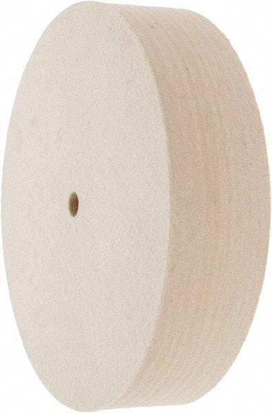 Value Collection - 8" Diam x 2" Thick Unmounted Buffing Wheel - 1 Ply, Polishing Wheel, 1/2" Arbor Hole, Medium Density - USA Tool & Supply