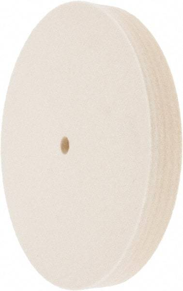 Value Collection - 8" Diam x 1" Thick Unmounted Buffing Wheel - 1 Ply, Polishing Wheel, 1/2" Arbor Hole, Medium Density - USA Tool & Supply