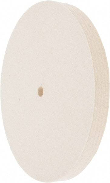 Value Collection - 8" Diam x 3/4" Thick Unmounted Buffing Wheel - 1 Ply, Polishing Wheel, 1/2" Arbor Hole, Medium Density - USA Tool & Supply