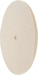 Value Collection - 8" Diam x 1/4" Thick Unmounted Buffing Wheel - 1 Ply, Polishing Wheel, 1/2" Arbor Hole, Hard Density - USA Tool & Supply