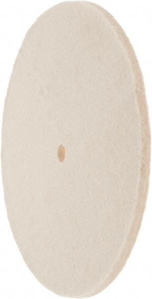 Value Collection - 8" Diam x 1/4" Thick Unmounted Buffing Wheel - 1 Ply, Polishing Wheel, 1/2" Arbor Hole, Soft Density - USA Tool & Supply