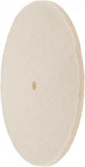 Value Collection - 8" Diam x 1/4" Thick Unmounted Buffing Wheel - 1 Ply, Polishing Wheel, 1/2" Arbor Hole, Soft Density - USA Tool & Supply