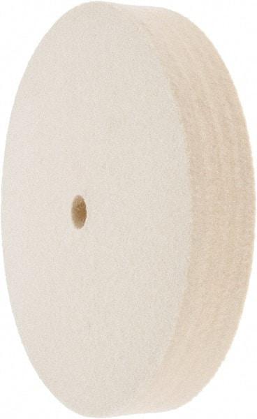 Value Collection - 6" Diam x 1" Thick Unmounted Buffing Wheel - 1 Ply, Polishing Wheel, 1/2" Arbor Hole, Medium Density - USA Tool & Supply