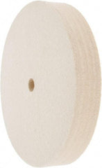 Value Collection - 6" Diam x 1" Thick Unmounted Buffing Wheel - 1 Ply, Polishing Wheel, 1/2" Arbor Hole, Medium Density - USA Tool & Supply