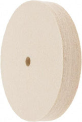 Value Collection - 6" Diam x 1" Thick Unmounted Buffing Wheel - 1 Ply, Polishing Wheel, 1/2" Arbor Hole, Soft Density - USA Tool & Supply