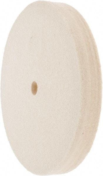 Value Collection - 6" Diam x 3/4" Thick Unmounted Buffing Wheel - 1 Ply, Polishing Wheel, 1/2" Arbor Hole, Medium Density - USA Tool & Supply