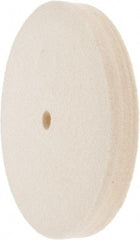 Value Collection - 6" Diam x 3/4" Thick Unmounted Buffing Wheel - 1 Ply, Polishing Wheel, 1/2" Arbor Hole, Medium Density - USA Tool & Supply