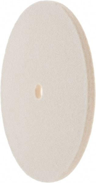 Value Collection - 6" Diam x 1/4" Thick Unmounted Buffing Wheel - 1 Ply, Polishing Wheel, 1/2" Arbor Hole, Soft Density - USA Tool & Supply