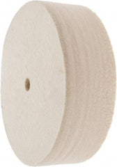 Value Collection - 6" Diam x 2" Thick Unmounted Buffing Wheel - 1 Ply, Polishing Wheel, 1/2" Arbor Hole, Soft Density - USA Tool & Supply