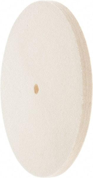 Value Collection - 8" Diam x 1/2" Thick Unmounted Buffing Wheel - 1 Ply, Polishing Wheel, 1/2" Arbor Hole, Medium Density - USA Tool & Supply