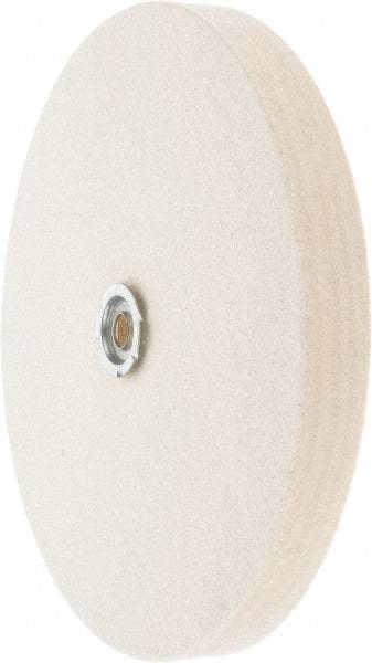 Value Collection - 10" Diam x 1" Thick Unmounted Buffing Wheel - 1 Ply, Polishing Wheel, 1" Arbor Hole, Medium Density - USA Tool & Supply