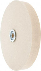 Value Collection - 8" Diam x 1" Thick Unmounted Buffing Wheel - 1 Ply, Polishing Wheel, 1" Arbor Hole, Medium Density - USA Tool & Supply