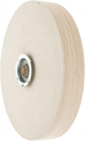 Value Collection - 6" Diam x 1" Thick Unmounted Buffing Wheel - 1 Ply, Polishing Wheel, 1" Arbor Hole, Hard Density - USA Tool & Supply