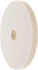 Value Collection - 6" Diam x 1/2" Thick Unmounted Buffing Wheel - 1 Ply, Polishing Wheel, 1" Arbor Hole, Medium Density - USA Tool & Supply