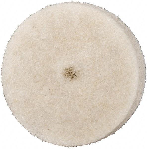 Value Collection - 1/2" Diam x 1/8" Thick Unmounted Buffing Wheel - 1 Ply, Polishing Wheel, 1/8" Arbor Hole, Soft Density - USA Tool & Supply